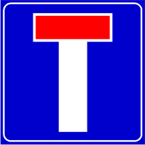 Il segnale raffigurato preavvisa un incrocio a forma di "T"